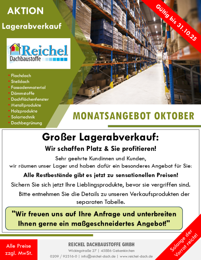 Monatsaktion Oktober