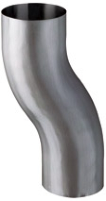 Zink Etagenbogen DN 76/100/120 (Sockelknie)