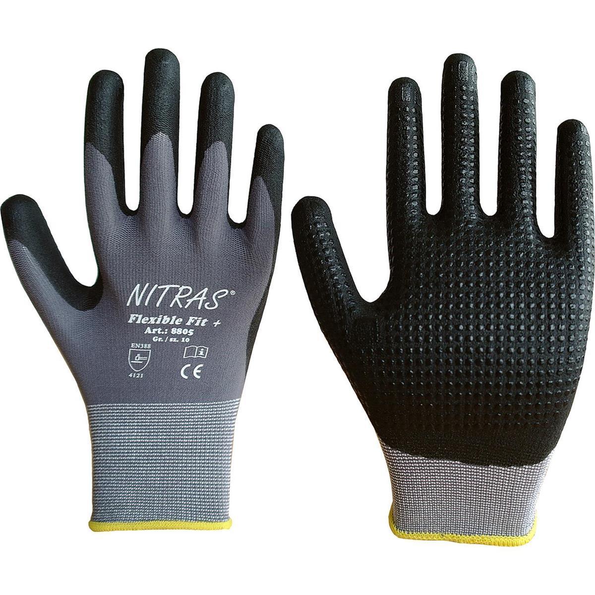 Reichel Dachbaustoffe Gmbh Arbeitshandschuhe Nitras Flexiblefit 8005