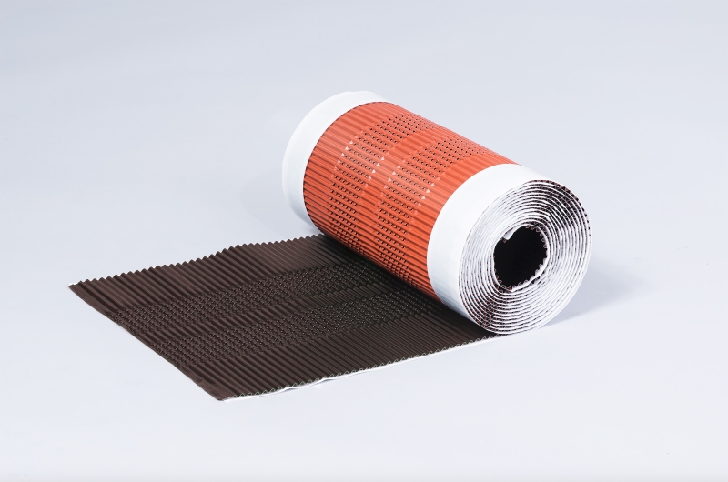 EMDATEC ALUFLEX Wandanschlussprofil, Kaminanschlussprofil braun 5 m