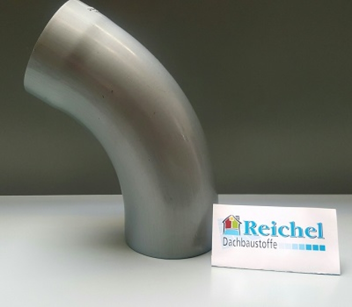 Zink Fallrohrbogen DN80 60 Grad - Rund Für Dachrinne